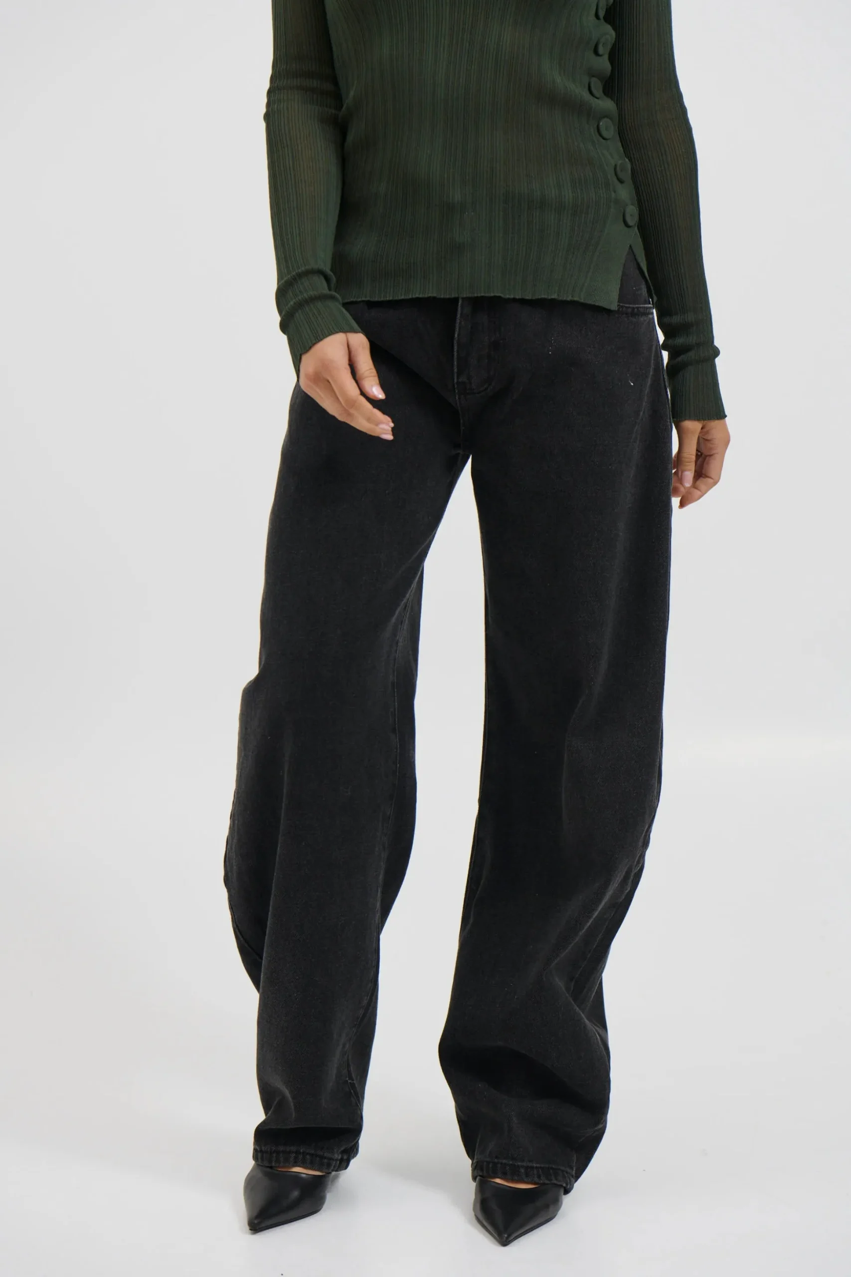 Horseshoe Denim Washed Black