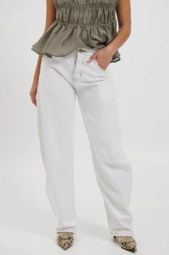 Horseshoe Denim White