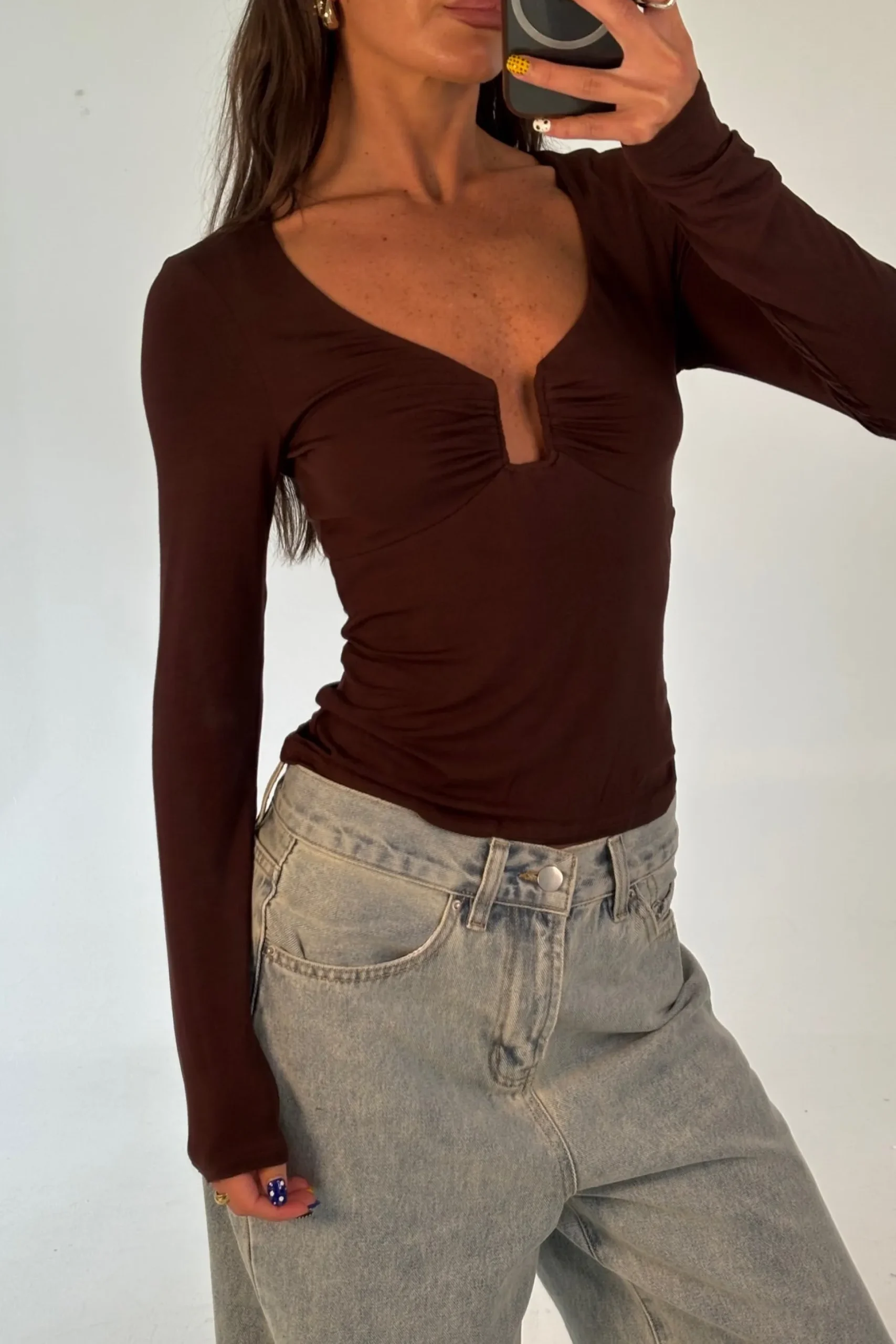 Ida Long Sleeve Chocolate