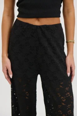 Jacinta Lace Pant Black
