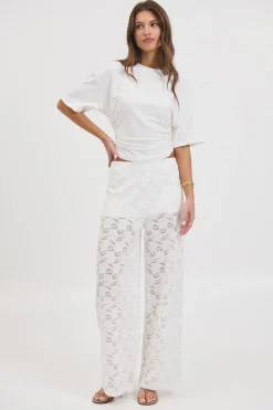 Jacinta Lace Pant White