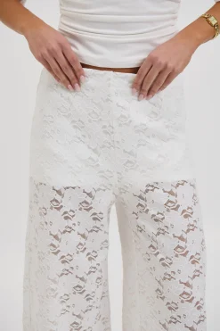 Jacinta Lace Pant White