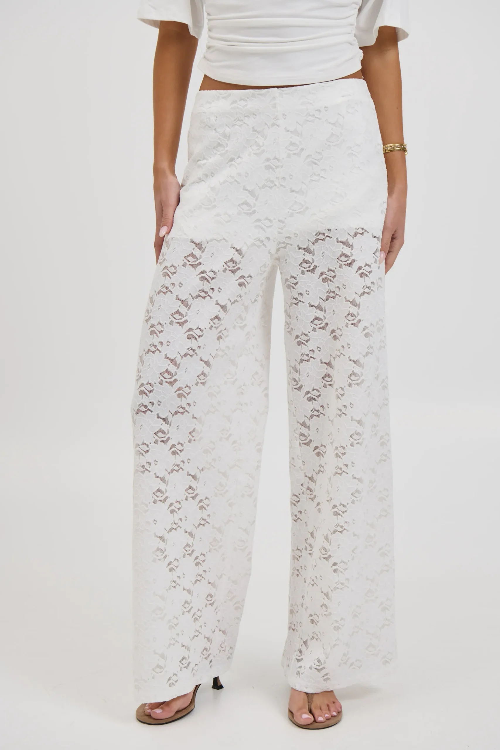 Jacinta Lace Pant White