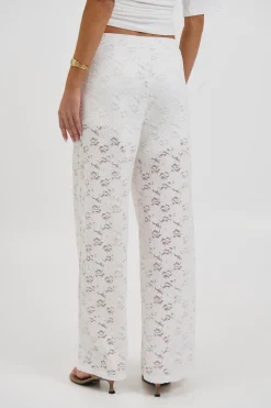 Jacinta Lace Pant White
