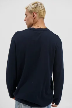 Jackson Fitted Henley Navy