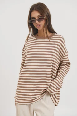 Jaida Long Sleeve Chocolate