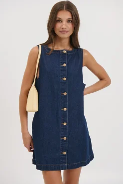 Jaymes Denim Dress Indigo