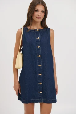 Jaymes Denim Dress Indigo