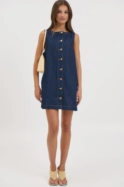 Jaymes Denim Dress Indigo