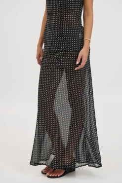 Jemma Sheer Skirt Black