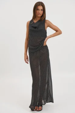 Jemma Sheer Skirt Black