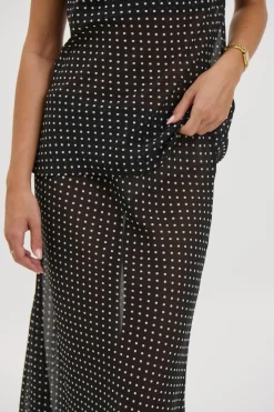 Jemma Sheer Skirt Black
