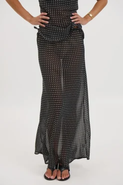 Jemma Sheer Skirt Black