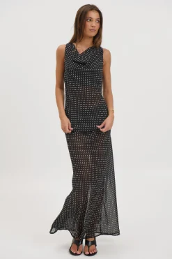 Jemma Sheer Top Black