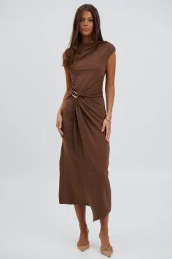 Jenna Maxi Dress Chocolate