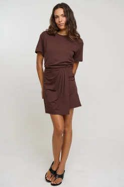 Jodie Mini Dress Chocolate