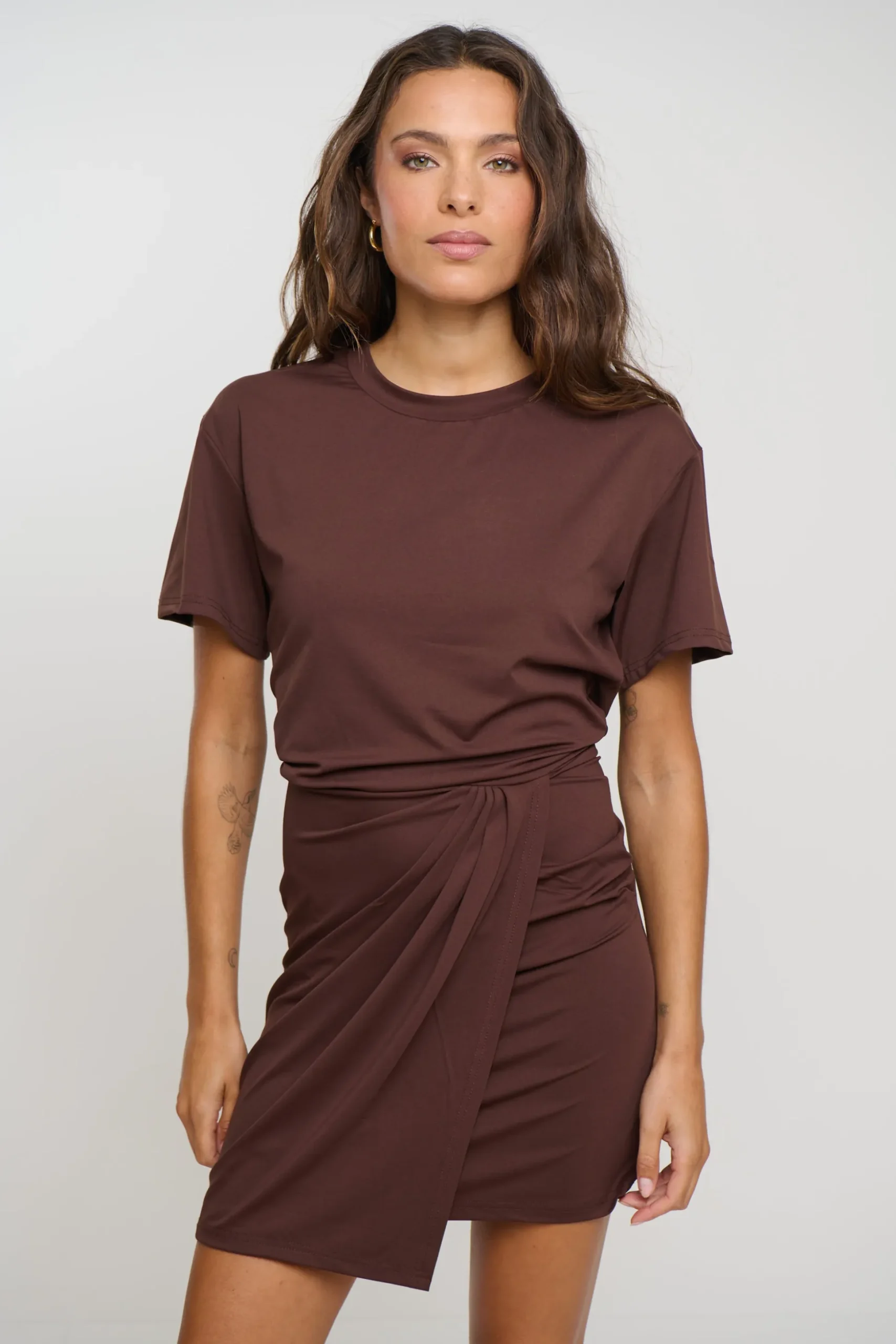 Jodie Mini Dress Chocolate