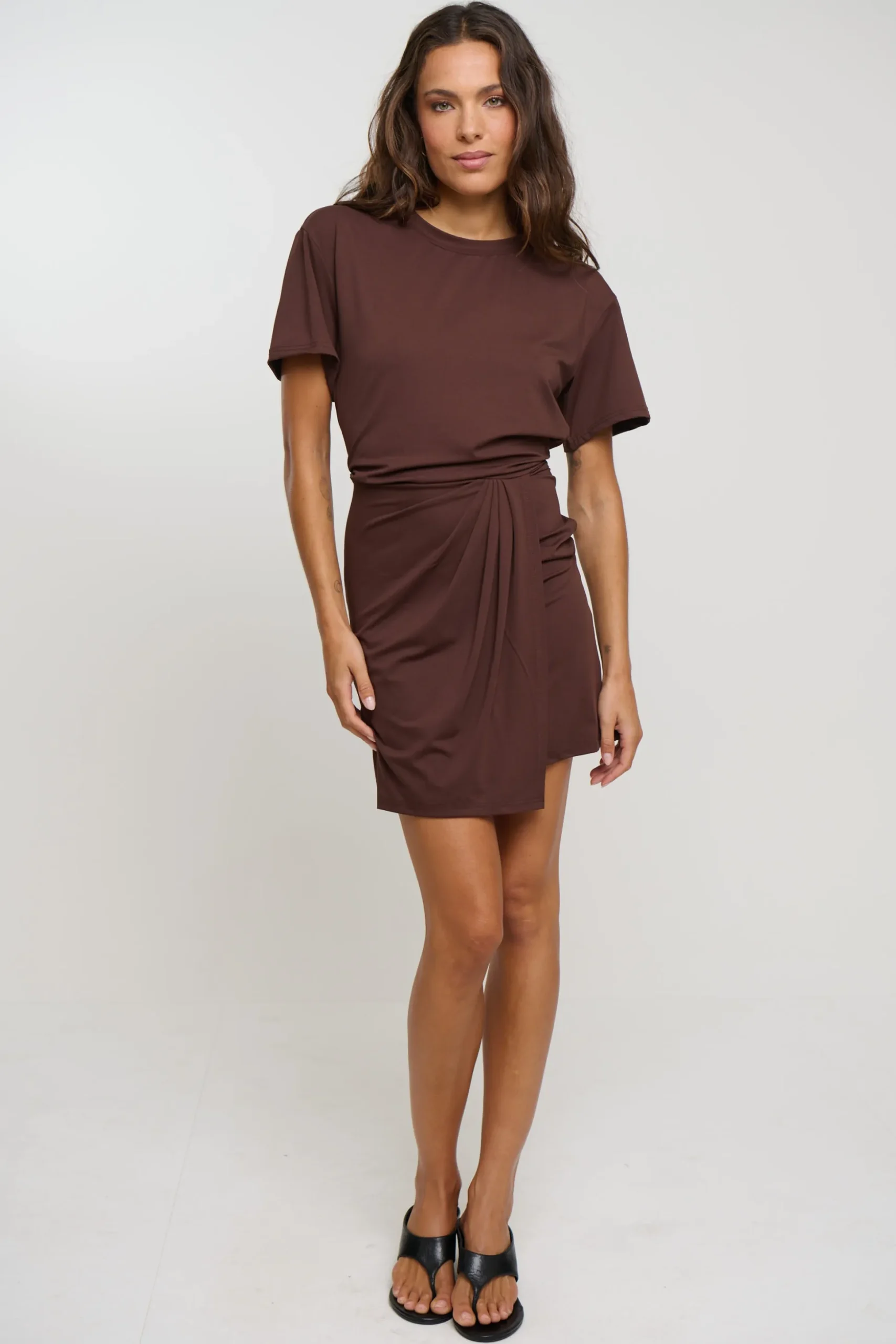 Jodie Mini Dress Chocolate