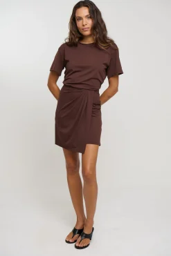 Jodie Mini Dress Chocolate