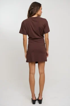 Jodie Mini Dress Chocolate