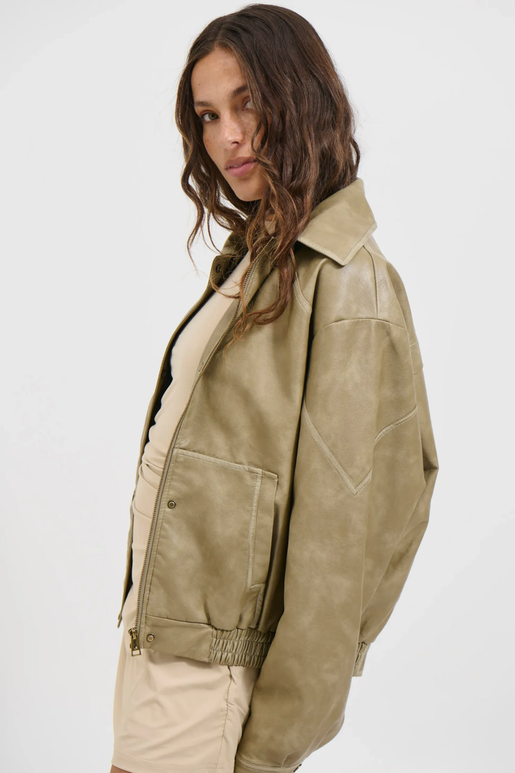 Jorja Bomber Jacket Natural
