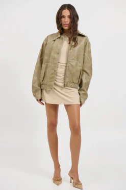 Jorja Bomber Jacket Natural
