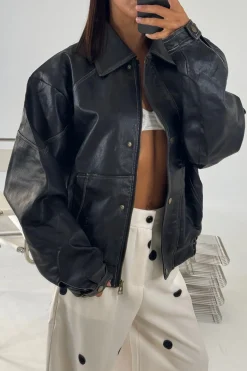 Jorja Bomber Jacket Vintage Black