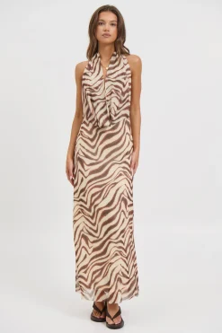 Josie Maxi Dress Brown