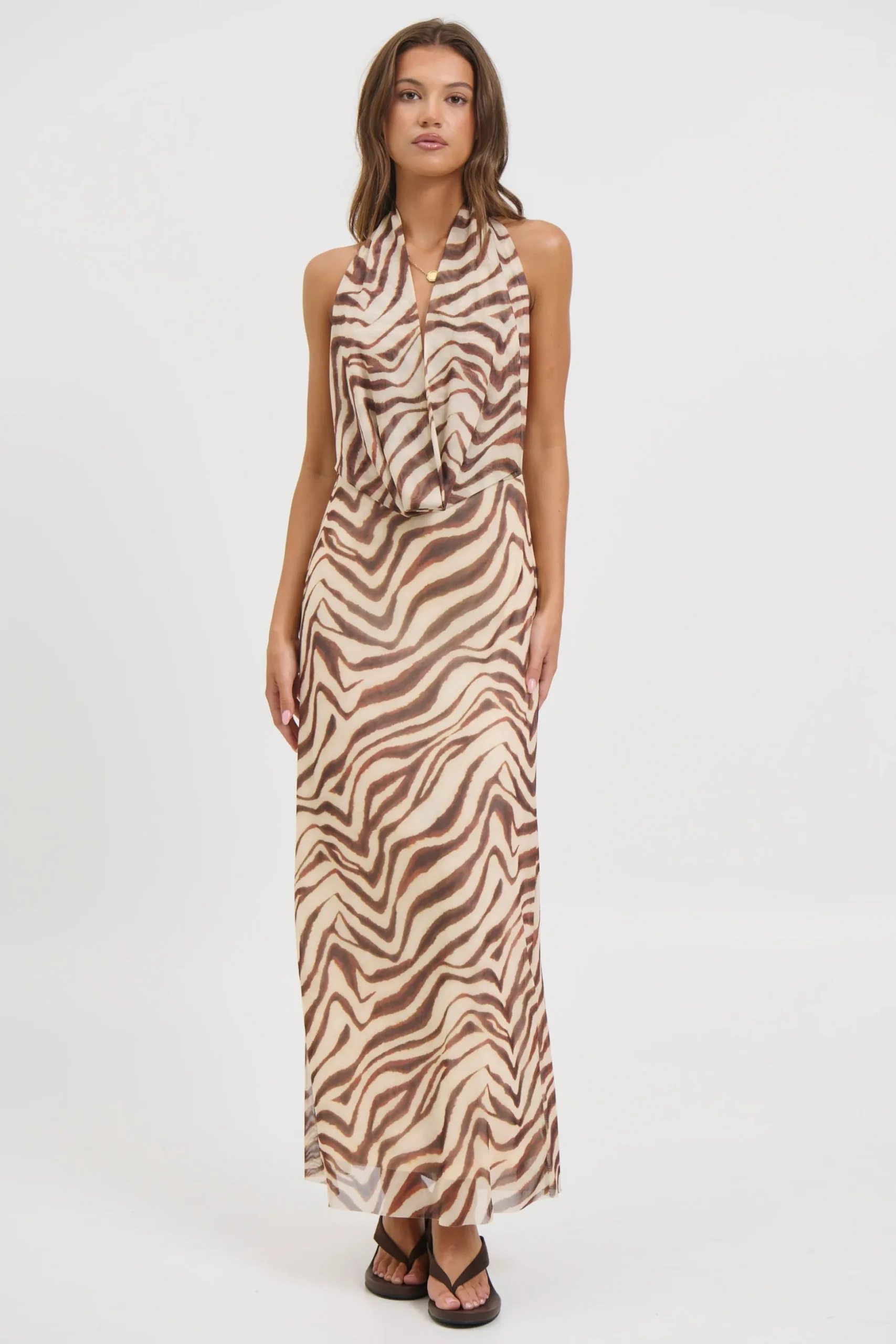 Josie Maxi Dress Brown