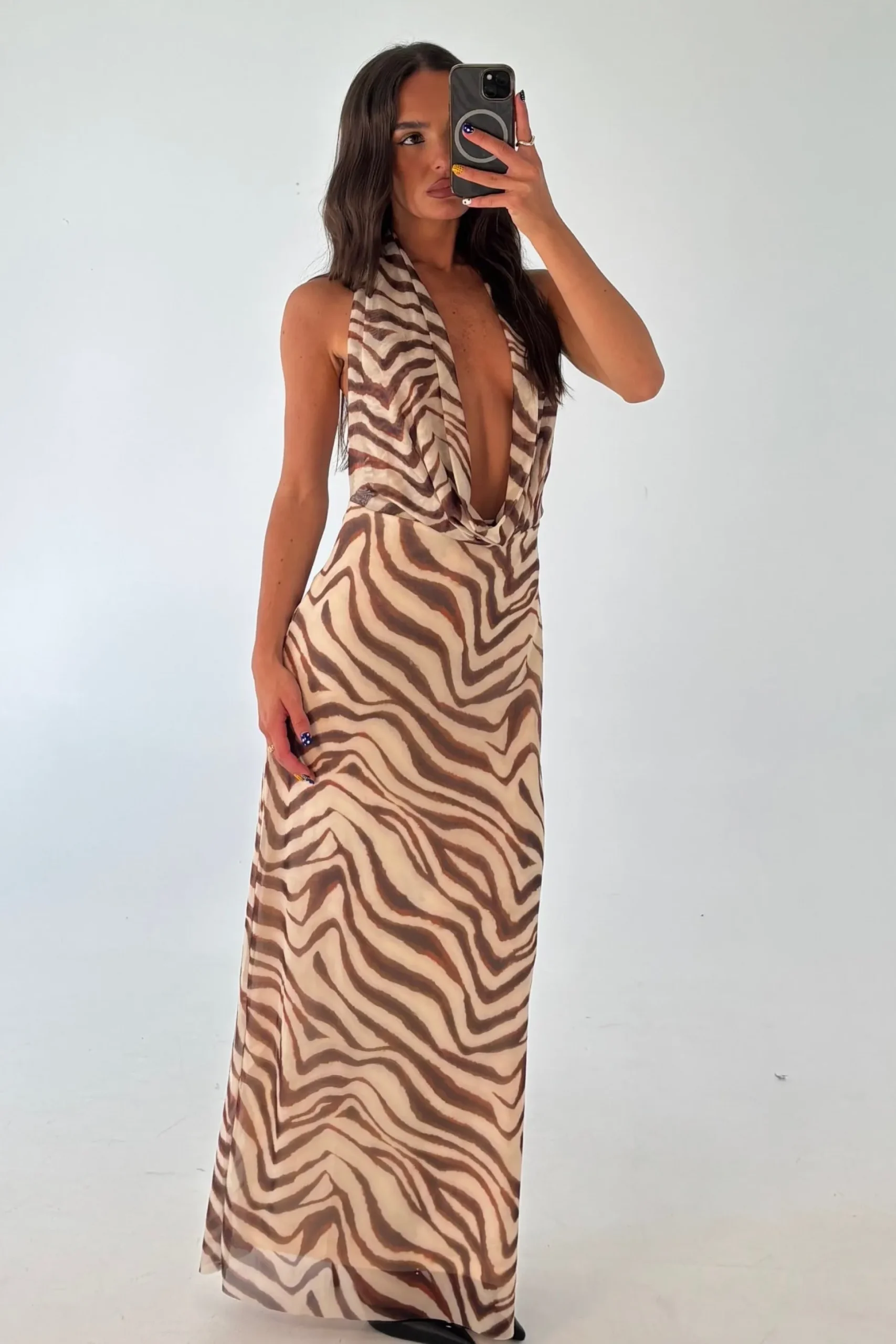 Josie Maxi Dress Brown