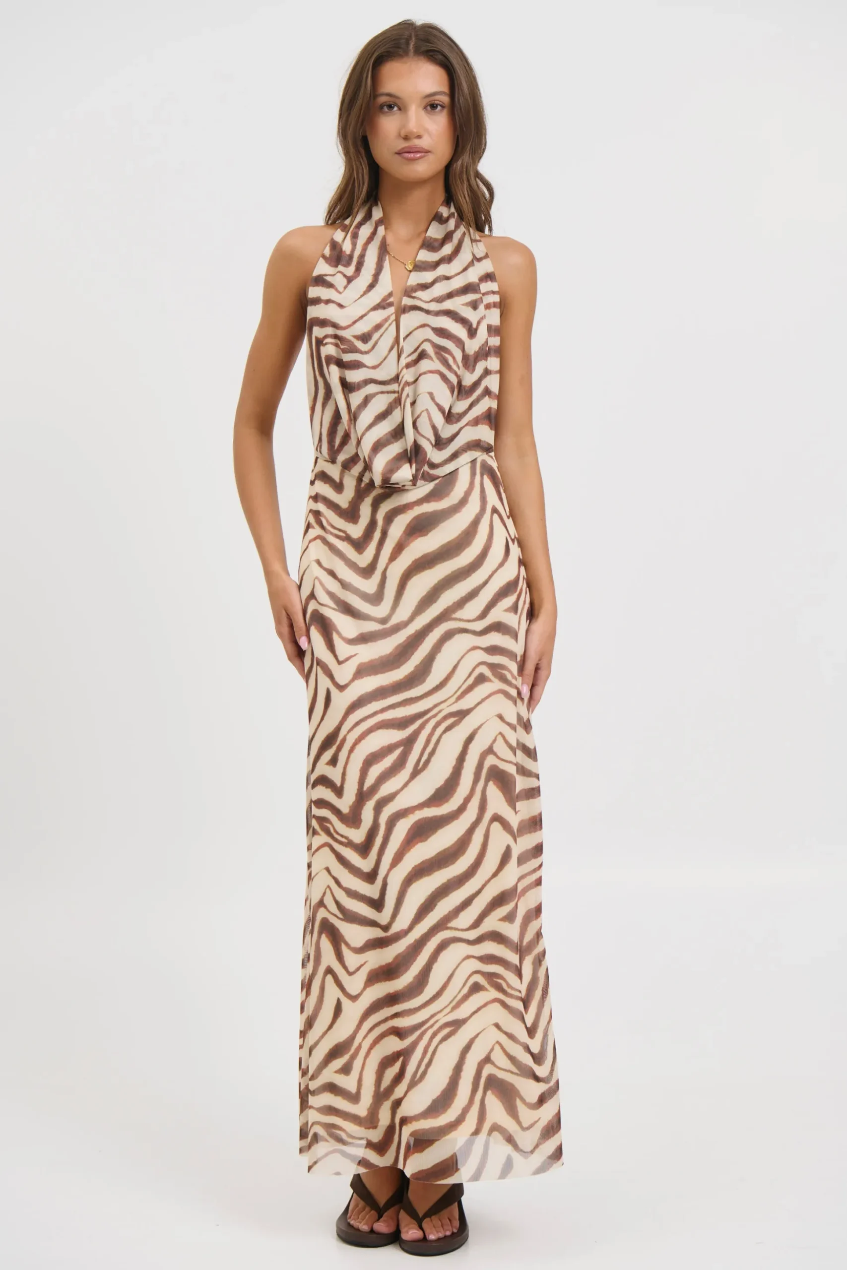 Josie Maxi Dress Brown