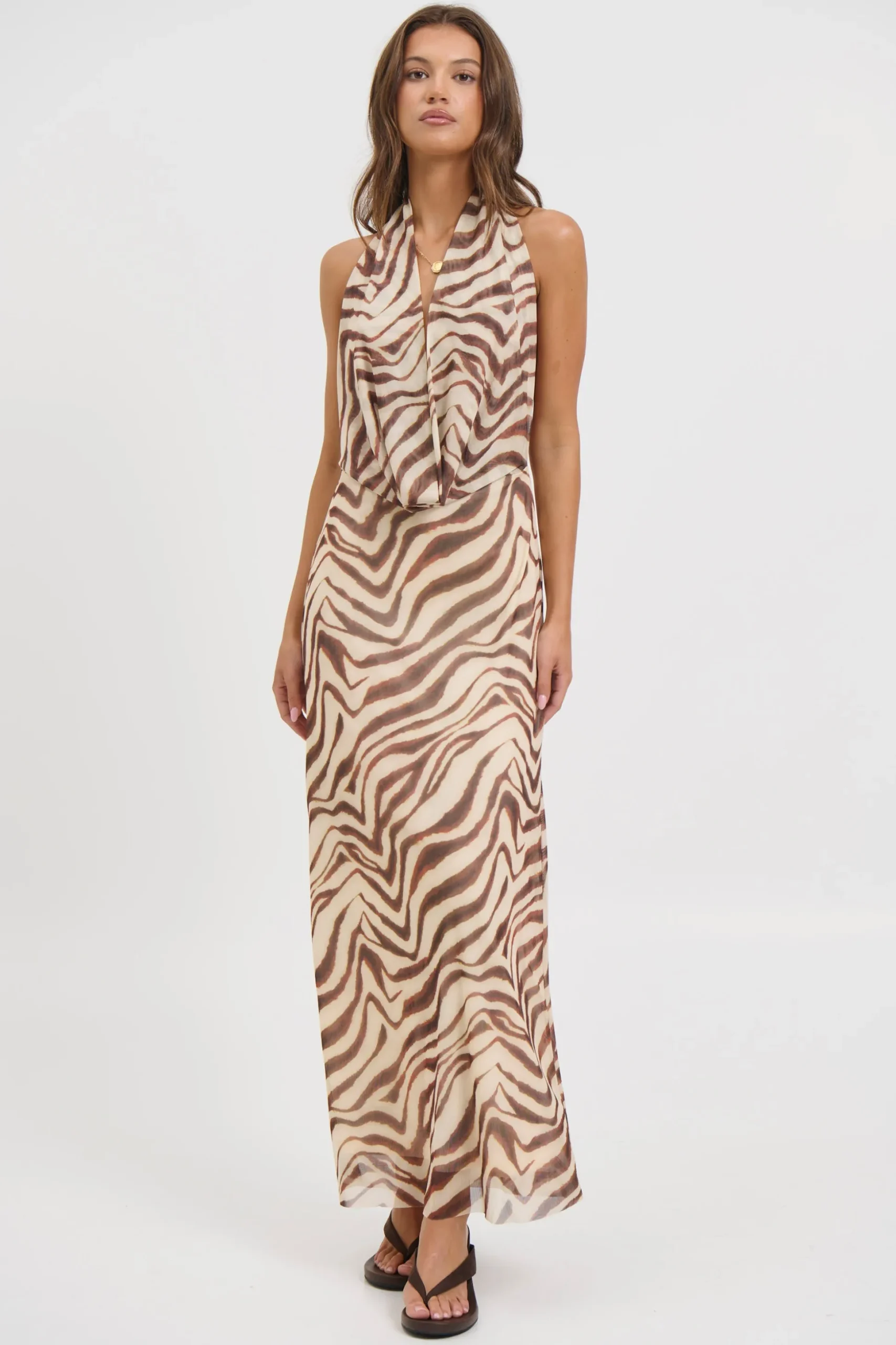 Josie Maxi Dress Brown