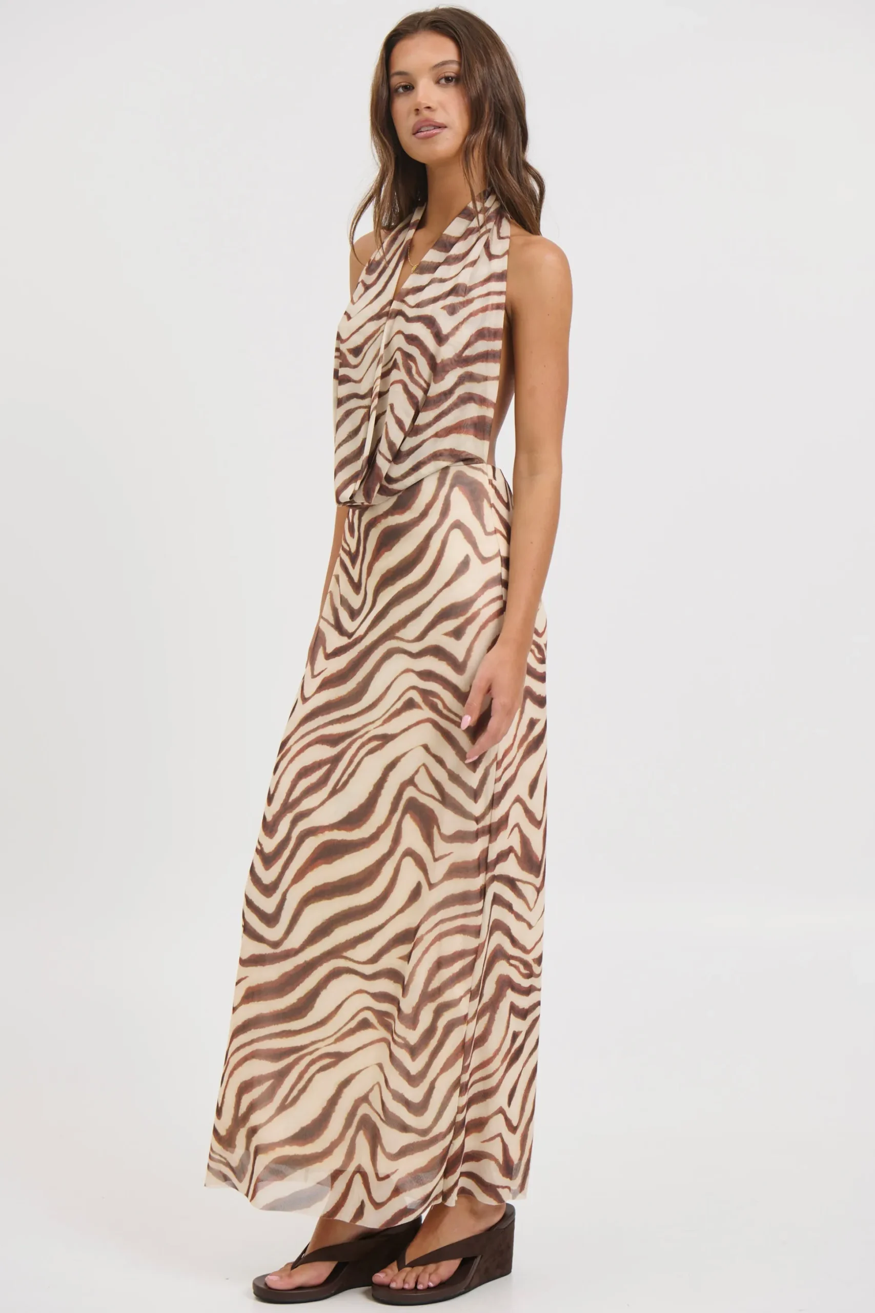 Josie Maxi Dress Brown