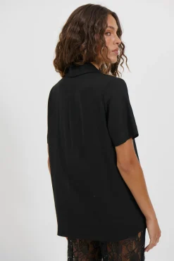 Karla Short Sleeve Shirt Black