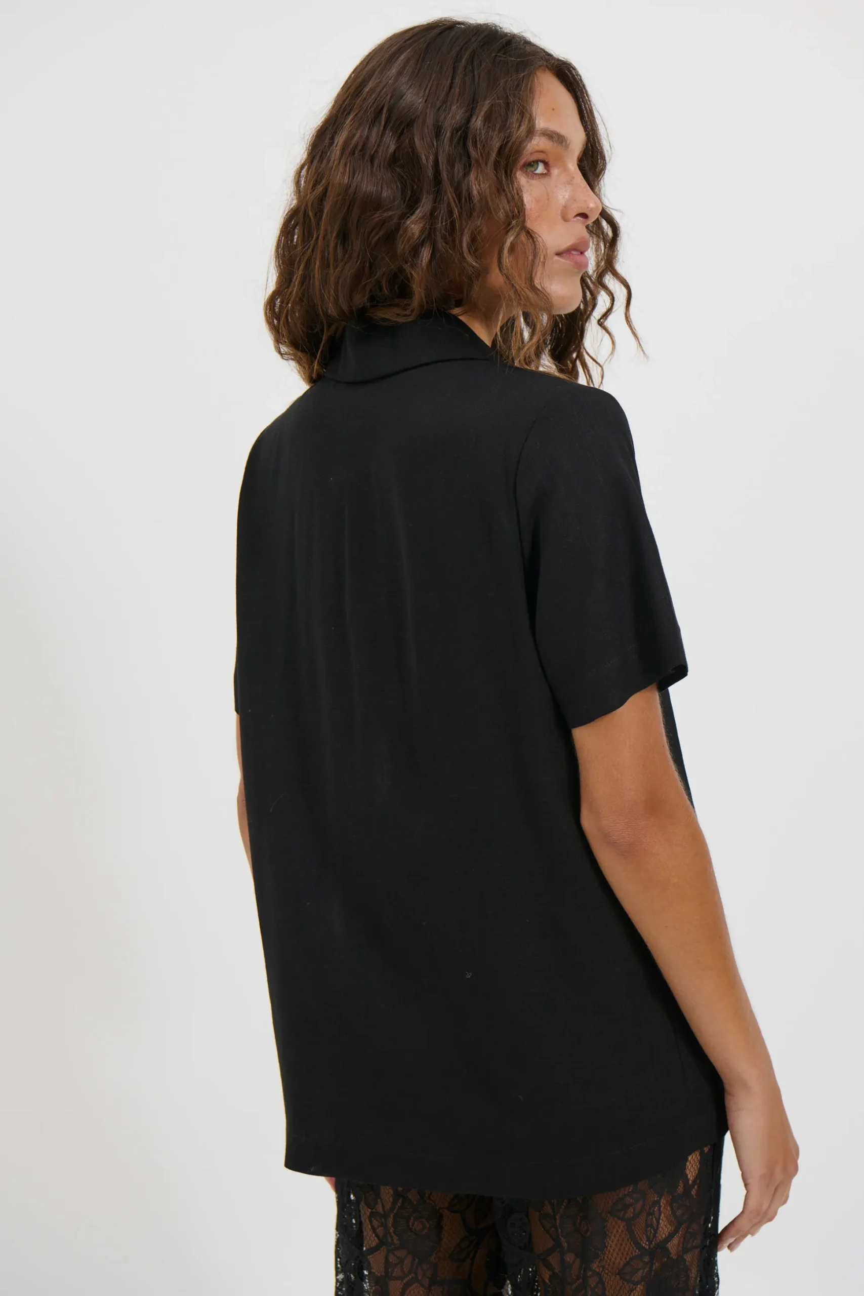 Karla Short Sleeve Shirt Black