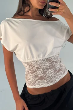 Kate Lace Top White