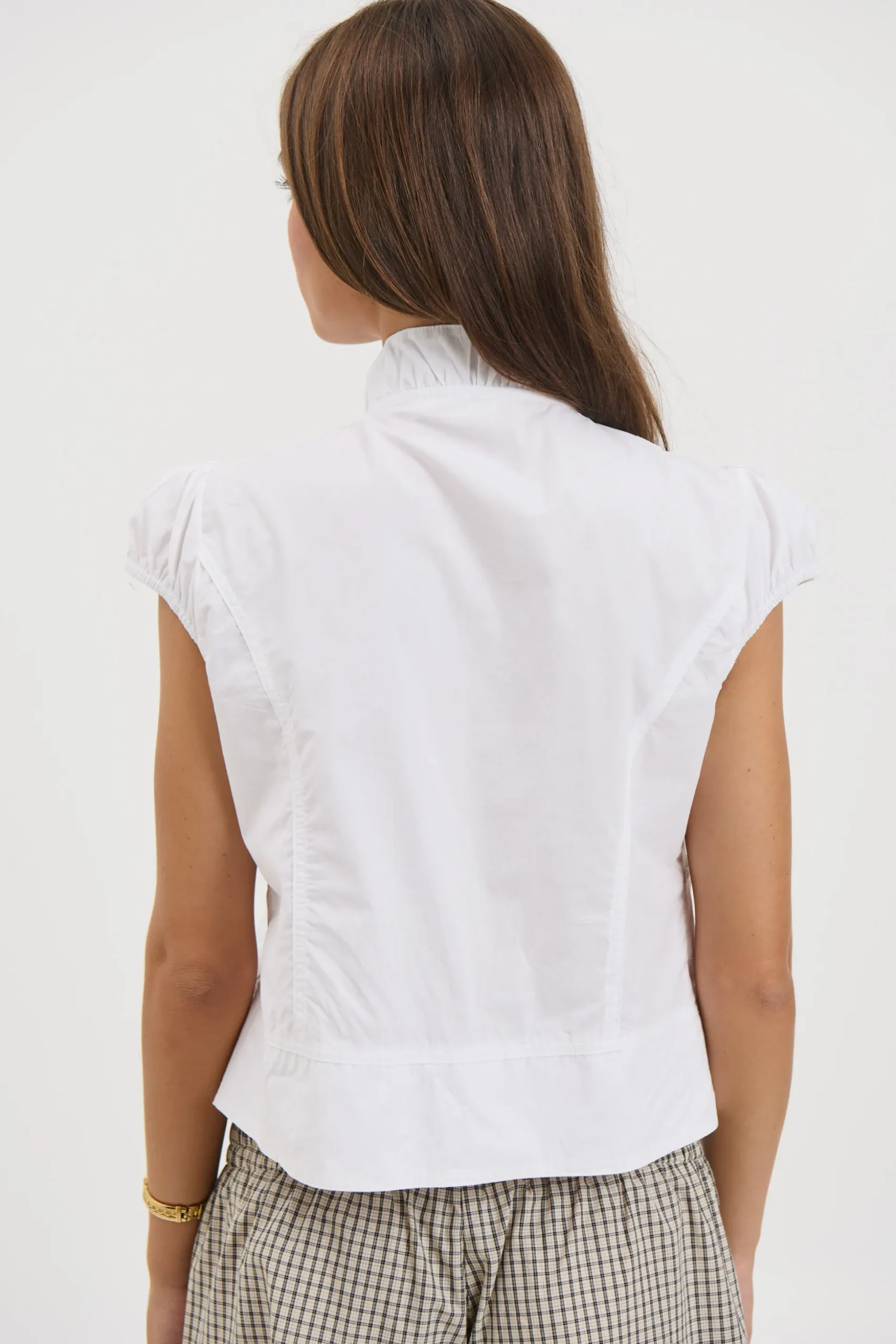 Katherine Short Sleeve Shirt White