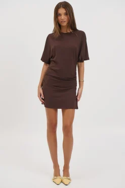 Kea Mini Dress Chocolate