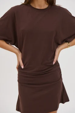 Kea Mini Dress Chocolate