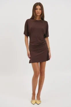 Kea Mini Dress Chocolate