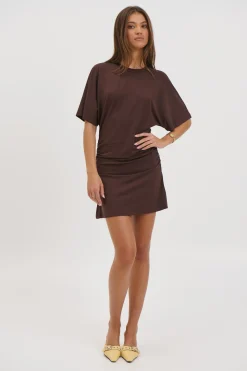 Kea Mini Dress Chocolate