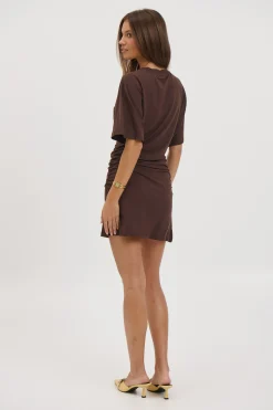 Kea Mini Dress Chocolate