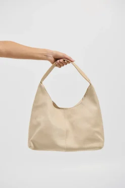 Kenny Suede Bag Cream