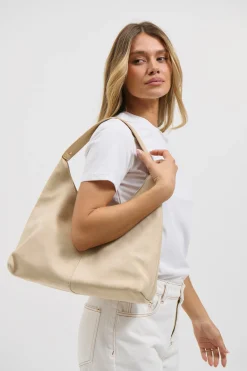 Kenny Suede Bag Cream