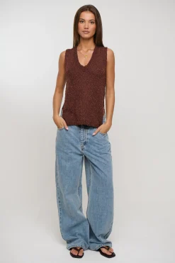 Kitt Knit Top Chocolate