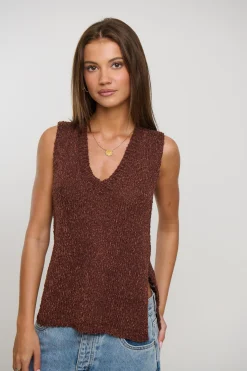 Kitt Knit Top Chocolate