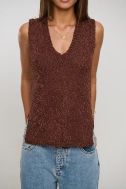 Kitt Knit Top Chocolate