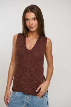 Kitt Knit Top Chocolate
