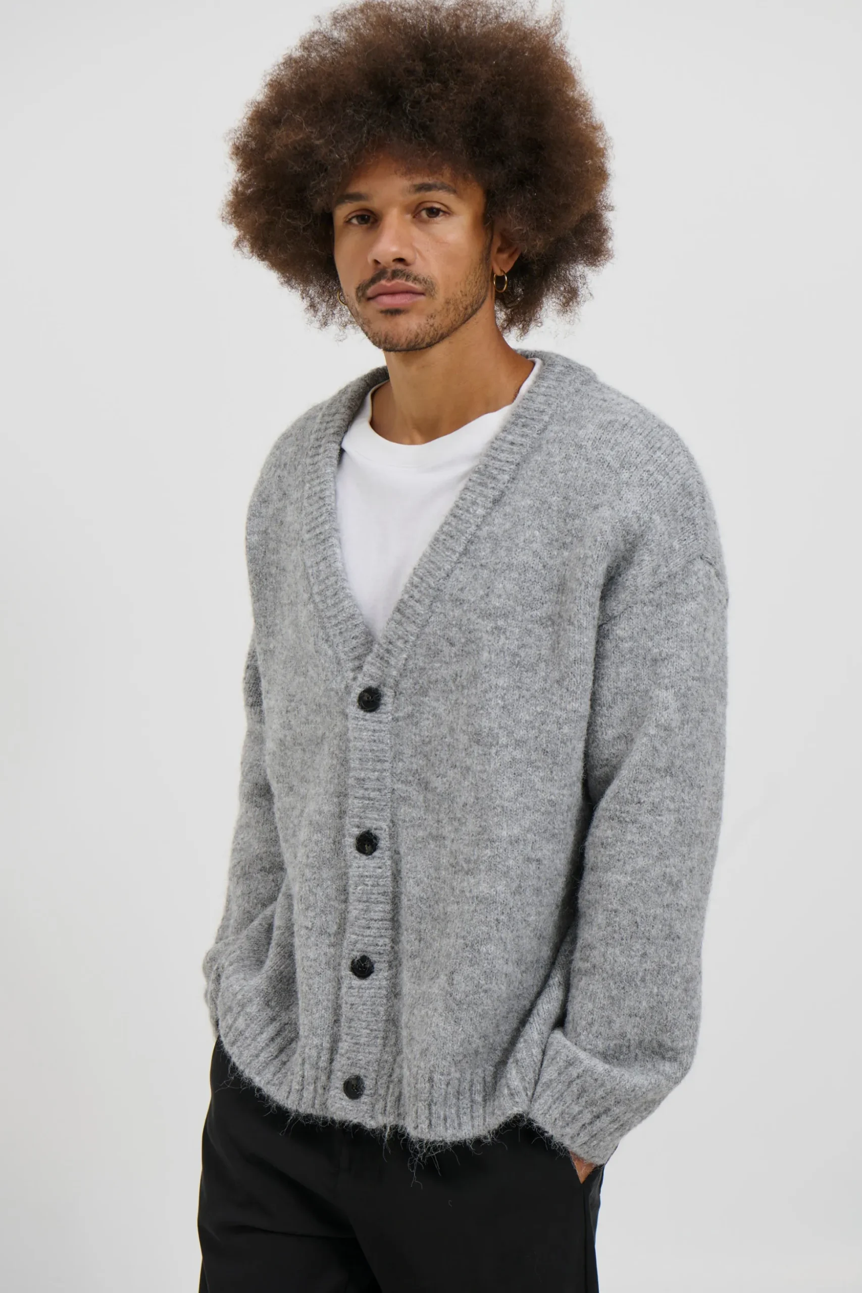 Knitted Oversize Cardigan Grey