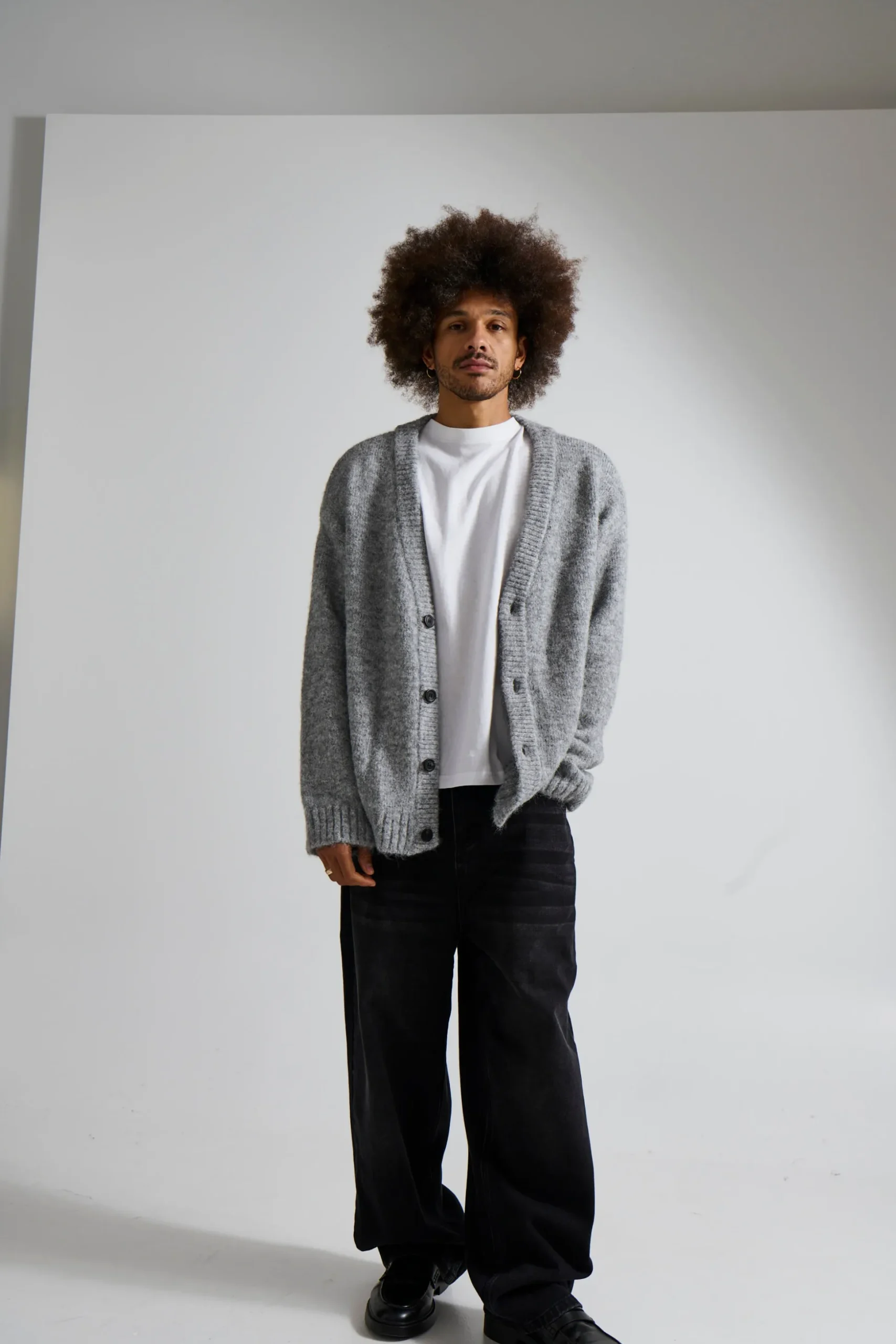 Knitted Oversize Cardigan Grey